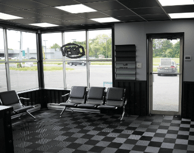 The interior of EG Auto Center in Dayton, NJ