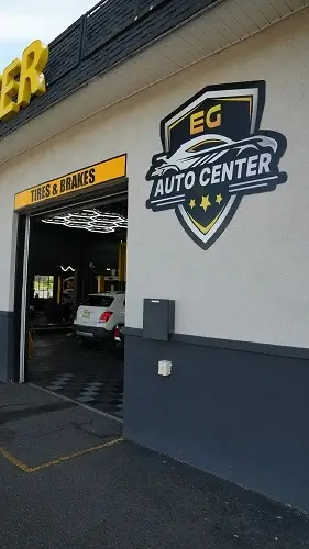 Preventive Fleet Maintenance | EG Auto Center in Dayton, NJ. Image of EG Auto’s tires & brakes bay. Concept image of preventative maintenance.